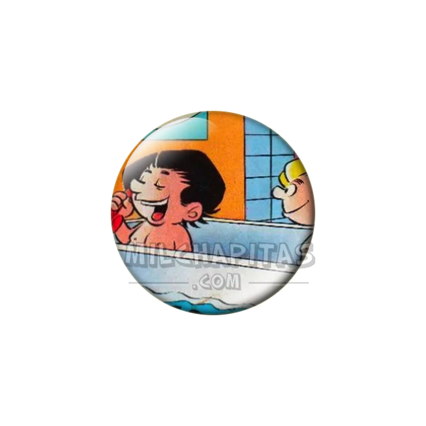 Chapa de Zipi y Zape: Zape (En la Bañera)