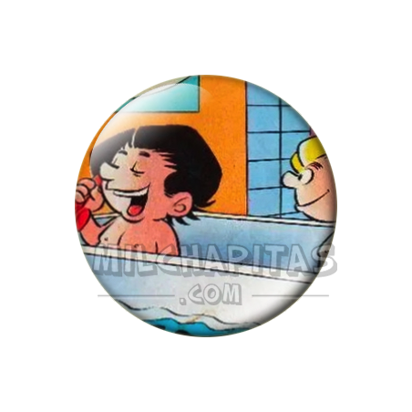 Chapa de Zipi y Zape: Zape (En la Bañera)