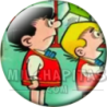 Chapa de Zipi y Zape: Zipi y Zape (Vuelta al Colegio)