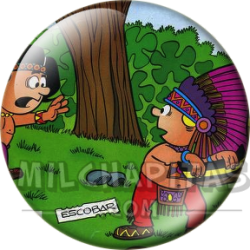 Chapa de Zipi y Zape: Zape (Jugando a Indios)
