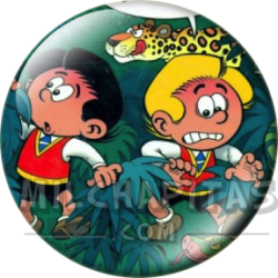 Chapa de Zipi y Zape: Zipi y Zape (En la Selva)