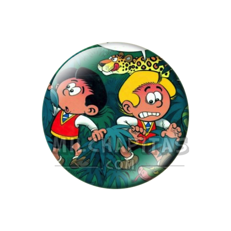Chapa de Zipi y Zape: Zipi y Zape (En la Selva)