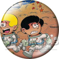 Chapa de Zipi y Zape: Zipi y Zape (Astronautas)
