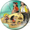 Chapa de Zipi y Zape: Zipi y Zape y sus Padres (En la Isla)