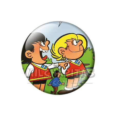 Chapa de Zipi y Zape: Zipi y Zape (Riéndose)