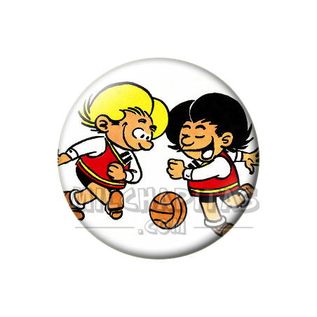 Chapa de Zipi y Zape: Zipi y Zape (Jugando al Fútbol)