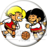 Chapa de Zipi y Zape: Zipi y Zape (Jugando al Fútbol)