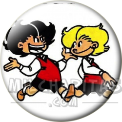 Chapa de Zipi y Zape: Zipi y Zape (Corriendo)