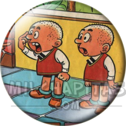 Chapa de Zipi y Zape: Zipi y Zape (Rapados)