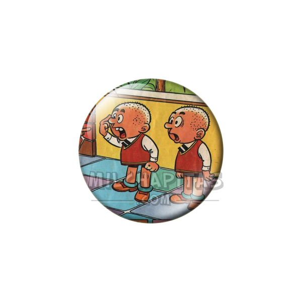 Chapa de Zipi y Zape: Zipi y Zape (Rapados)