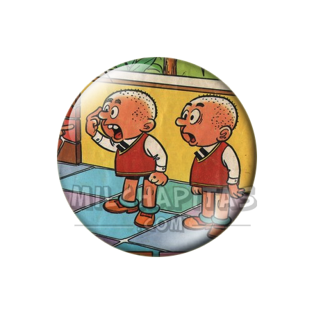 Chapa de Zipi y Zape: Zipi y Zape (Rapados)