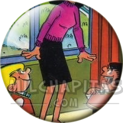 Chapa de Zipi y Zape: Doña Jaimita (En la Ventana)