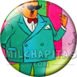 Chapa de Zipi y Zape: Don Minervo (Traje Verde)