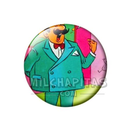 Chapa de Zipi y Zape: Don Minervo (Traje Verde)