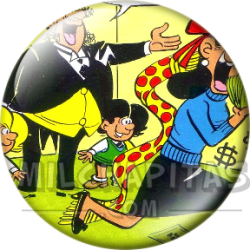 Chapa de Zipi y Zape: Don Pantuflo y Doña Jaimita (Billetes)