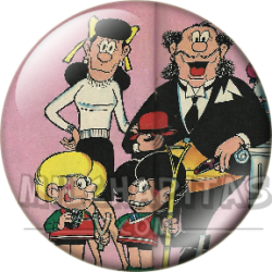 Chapa de Zipi y Zape: Zipi y Zape y sus Papis