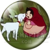 Chapa de Heidi: Heidi y un Cabrito