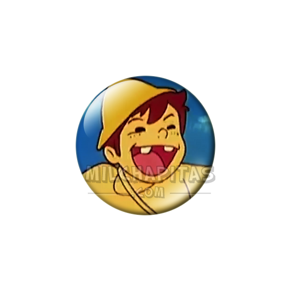 Chapa de Heidi: Pedro (Riendo)