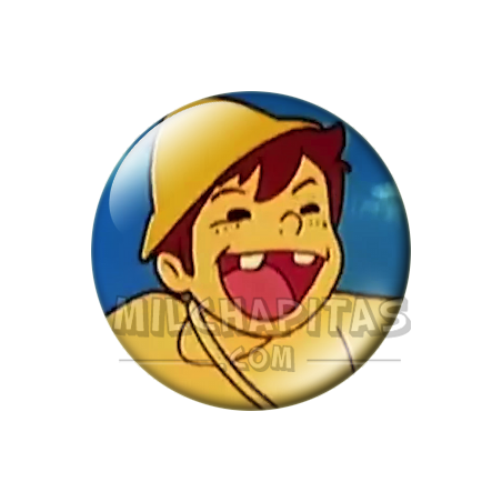 Chapa de Heidi: Pedro (Riendo)