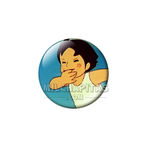 Chapa de Heidi: Heidi (Tapándose la Boca)