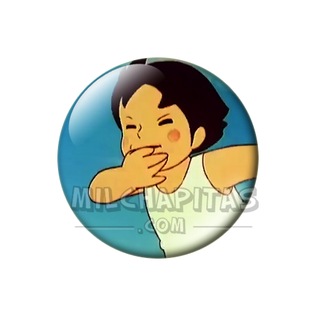 Chapa de Heidi: Heidi (Tapándose la Boca)