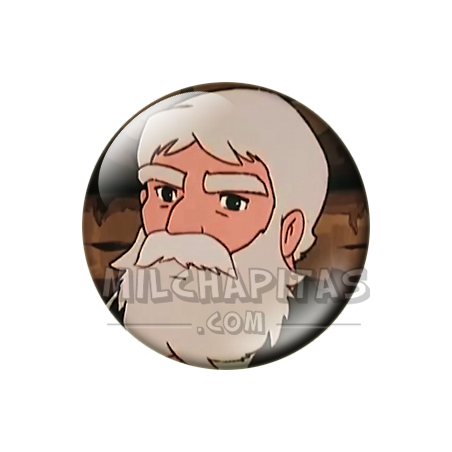 Chapa de Heidi: Abuelo de Heidi (Sonriendo)