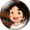 Chapa de Heidi: Heidi (Riendo en el Pajar)