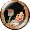 Chapa de Heidi: Abuelo y Heidi (En la Ventana)