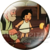 Chapa de Heidi: Abuelo y Heidi (Asando Queso)