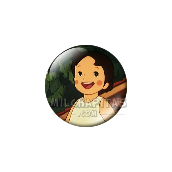 Chapa de Heidi: Heidi (Junto a la Cabaña)
