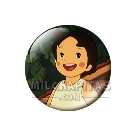 Chapa de Heidi: Heidi (Junto a la Cabaña)
