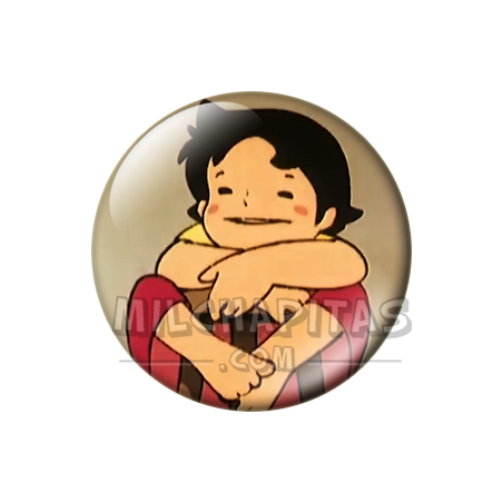 Chapa de Heidi: Heidi (Abrazada a la Silla)