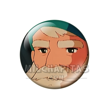 Chapa de Heidi: Abuelo de Heidi (Con Gorro de Dormir)