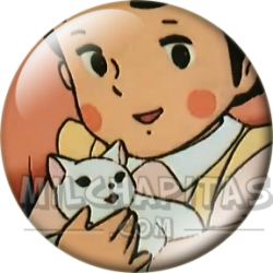 Chapa de Heidi: Heidi y el Gatito