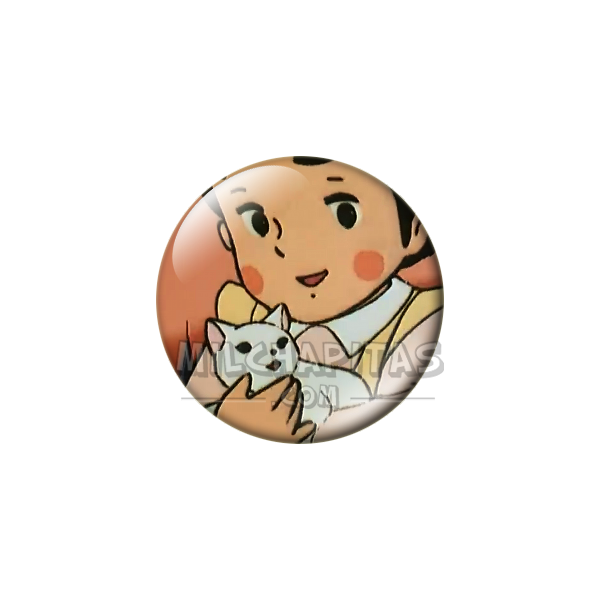 Chapa de Heidi: Heidi y el Gatito