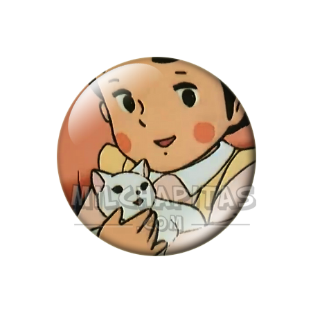 Chapa de Heidi: Heidi y el Gatito