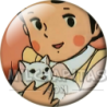 Chapa de Heidi: Heidi y el Gatito
