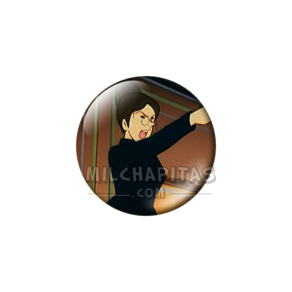 Chapa de Heidi: Señorita Rottenmeier (Señalando)