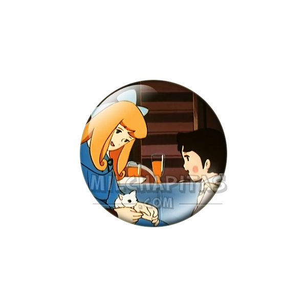 Chapa de Heidi: Clara y Heidi (Con el Gatito)