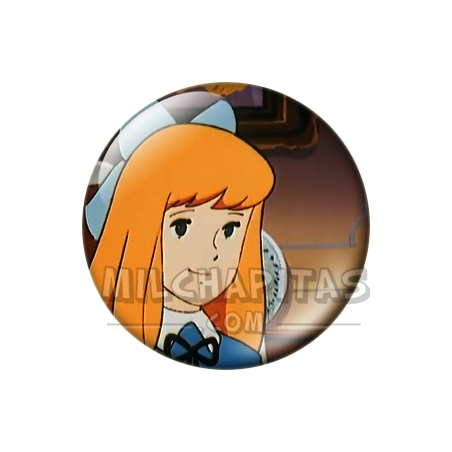 Chapa de Heidi: Clara Sesemann (Sonriendo)