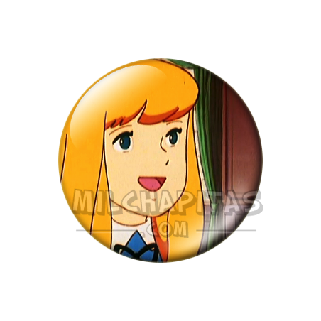 Chapa de Heidi: Clara Sesemann (Riendo)