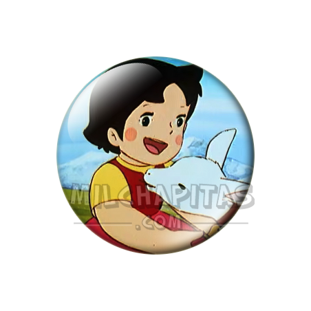 Chapa de Heidi: Heidi y Copo de Nieve