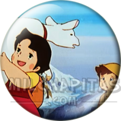 Chapa de Heidi: Heidi (Con Copo de Nieve a Hombros)