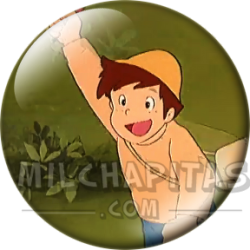 Chapa de Heidi: Pedro (Con el Brazo en Alto)