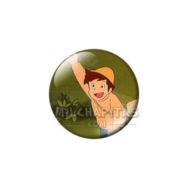 Chapa de Heidi: Pedro (Con el Brazo en Alto)