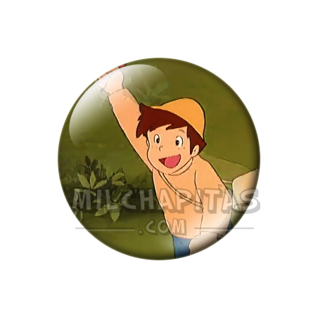Chapa de Heidi: Pedro (Con el Brazo en Alto)