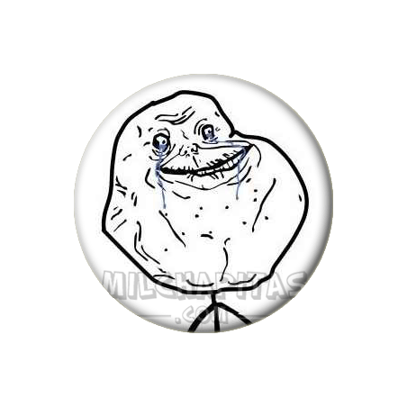 Chapa de Memes: Forever alone Meme