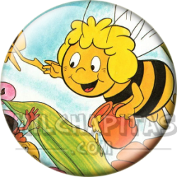 Chapa de La abeja Maya: Maya (Con el Tarro de Miel)