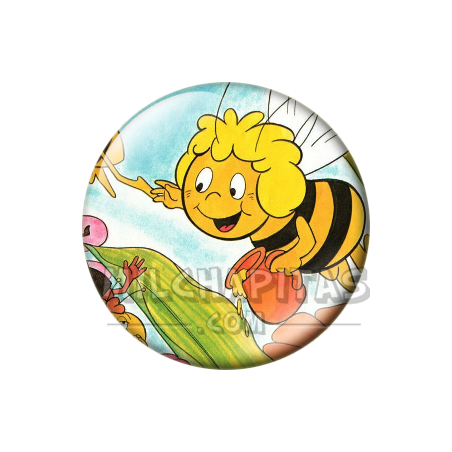 Chapa de La abeja Maya: Maya (Con el Tarro de Miel)