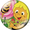 Chapa de La abeja Maya: Maya, Willy y el Gusanito